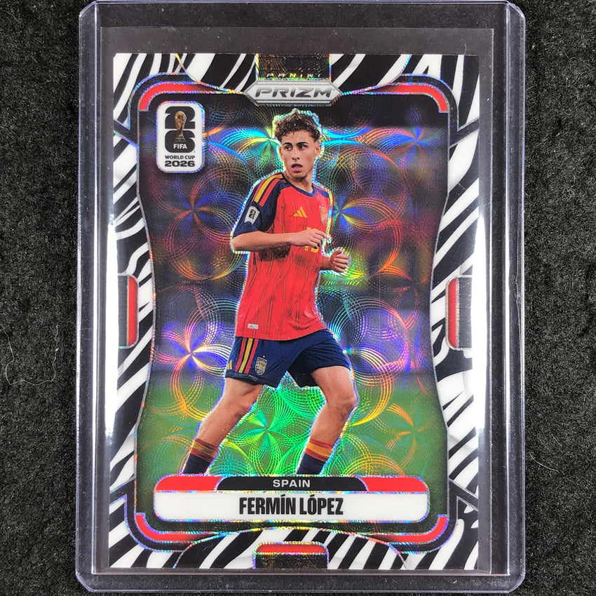 2026 Prizm FIFA World Cup FERMIN LOPEZ Choice Zebra #76