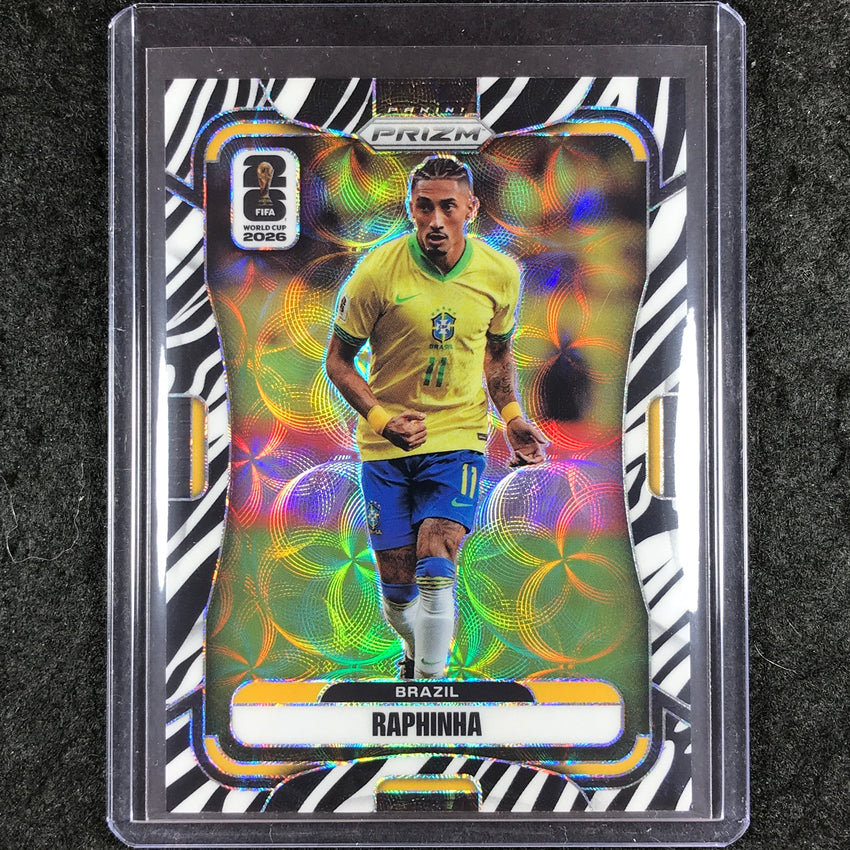 2026 Prizm FIFA World Cup RAPHINHA Choice Zebra #85