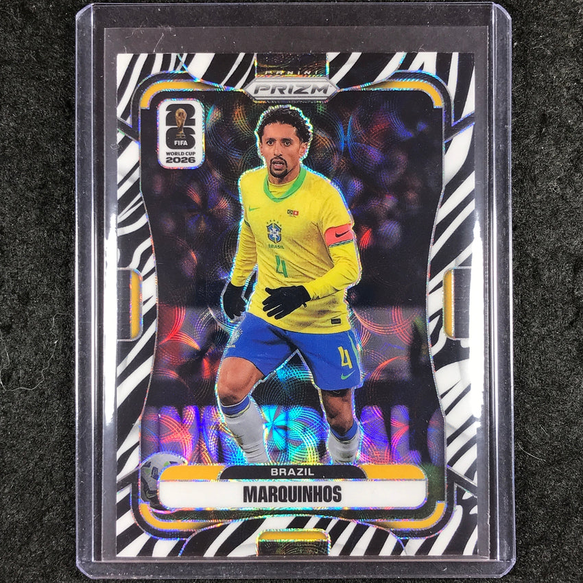2026 Prizm FIFA World Cup MARQUINHOS (D) Choice Zebra #93