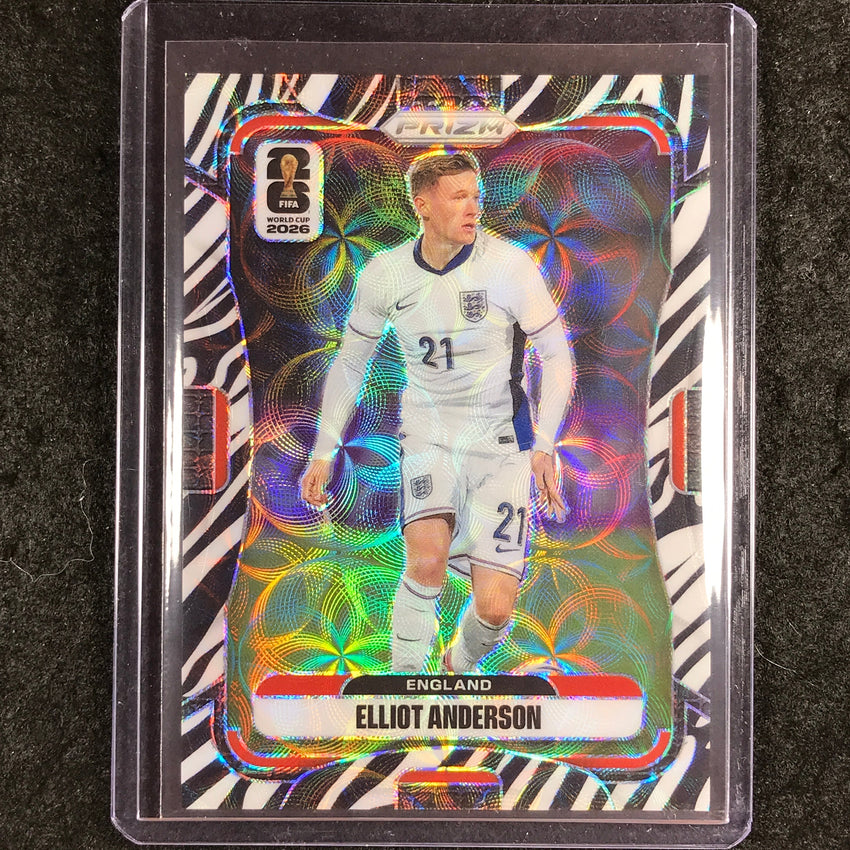 2026 Prizm FIFA World Cup ELLIOT ANDERSON Choice Zebra #104