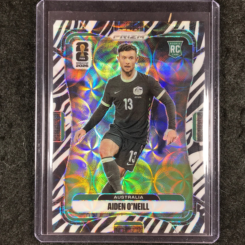 2026 Prizm FIFA World Cup AIDEN O'NEILL Rookie Choice Zebra #139