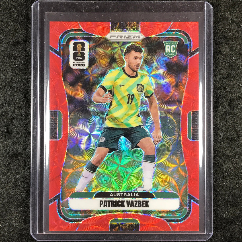 2026 Prizm FIFA World Cup PATRICK YAZBEK Rookie Choice Red /85 #141