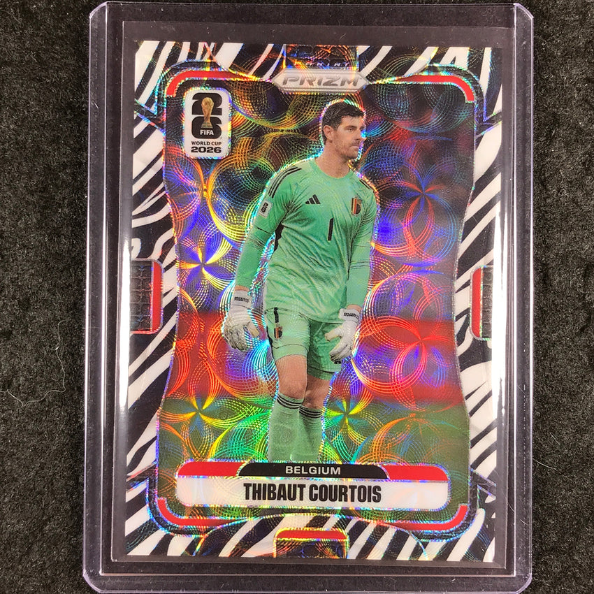2026 Prizm FIFA World Cup THIBAUT COURTOIS Choice Zebra #161