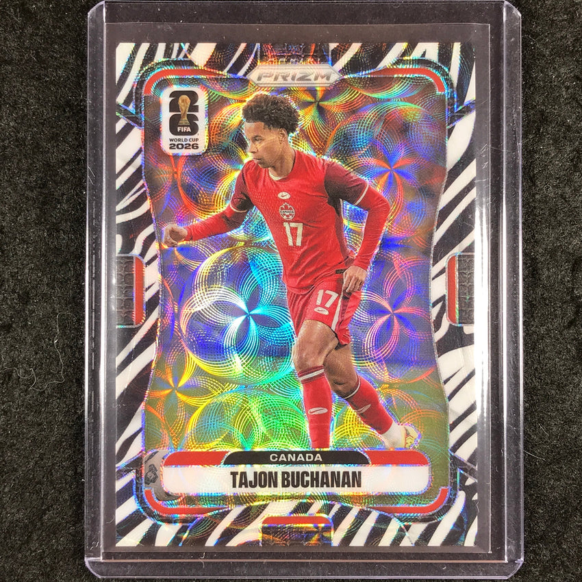 2026 Prizm FIFA World Cup TAJON BUCHANAN Choice Zebra #166