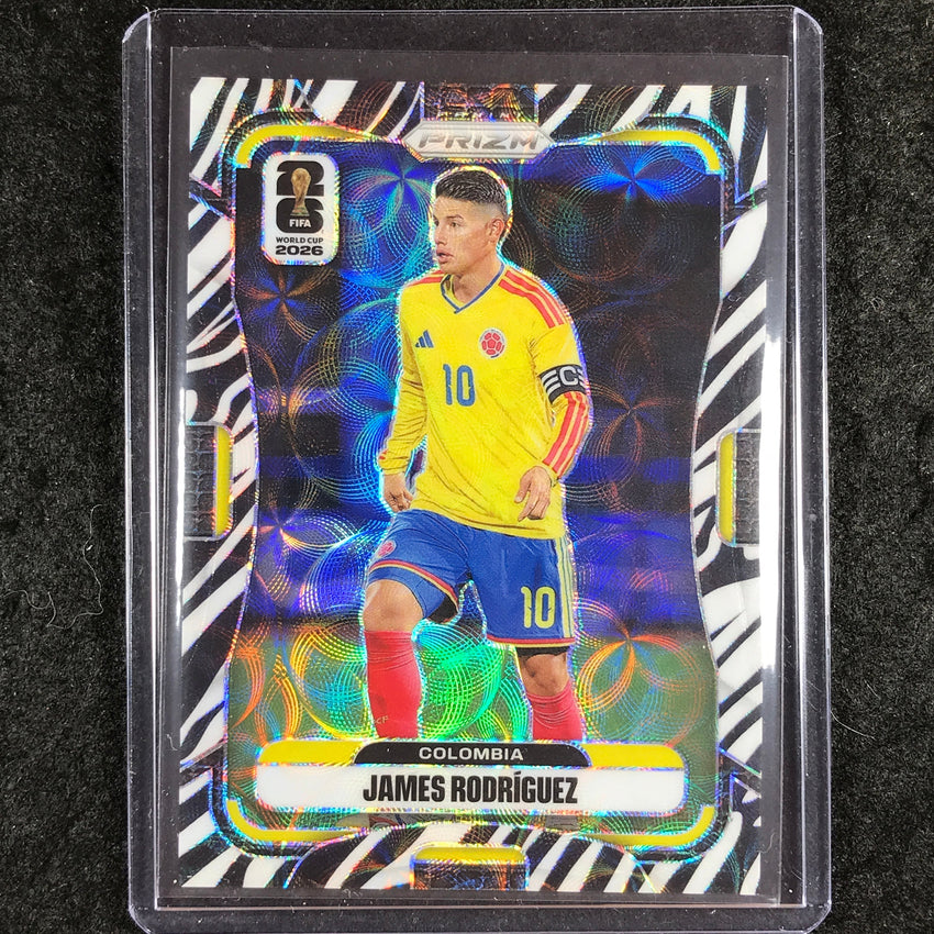 2026 Prizm FIFA World Cup JAMES RODRIGUEZ Choice Zebra #183