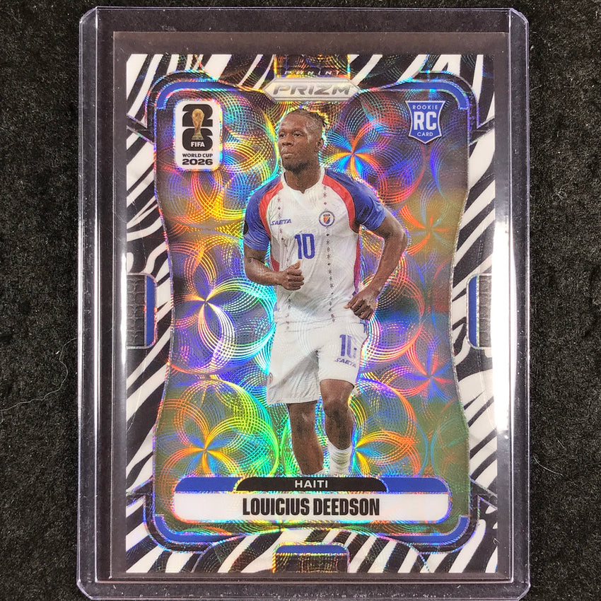 2026 Prizm FIFA World Cup LOUICIUS DEEDSON Rookie Choice Zebra #237