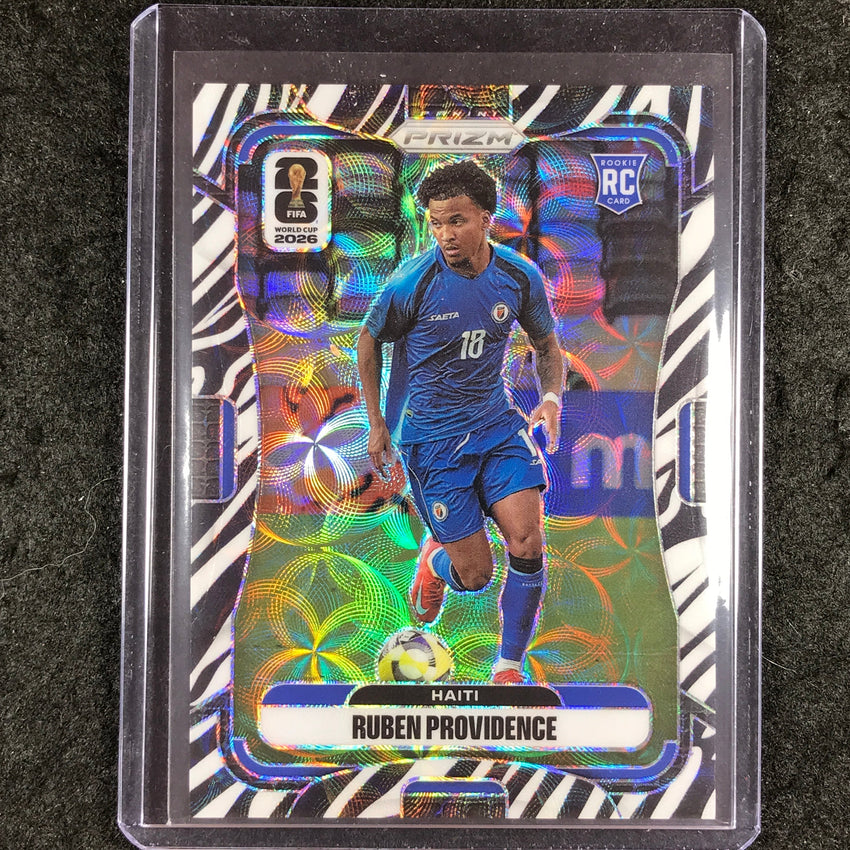 2026 Prizm FIFA World Cup RUBEN PROVIDENCE Rookie Choice Zebra #240