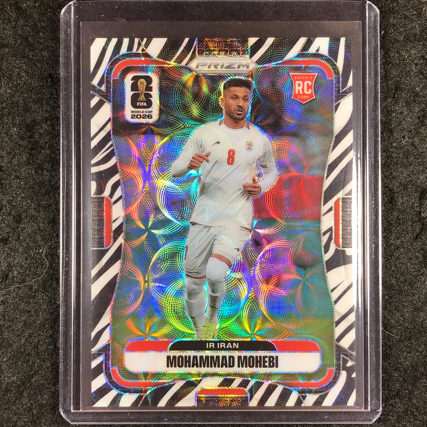 2026 Prizm FIFA World Cup MOHAMMAD MOHEBI Rookie Choice Zebra #246