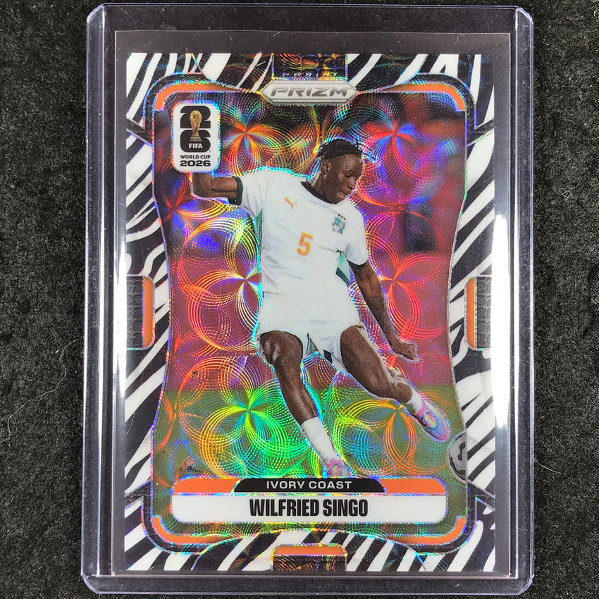 2026 Prizm FIFA World Cup WILFRIED SINGO Choice Zebra #256