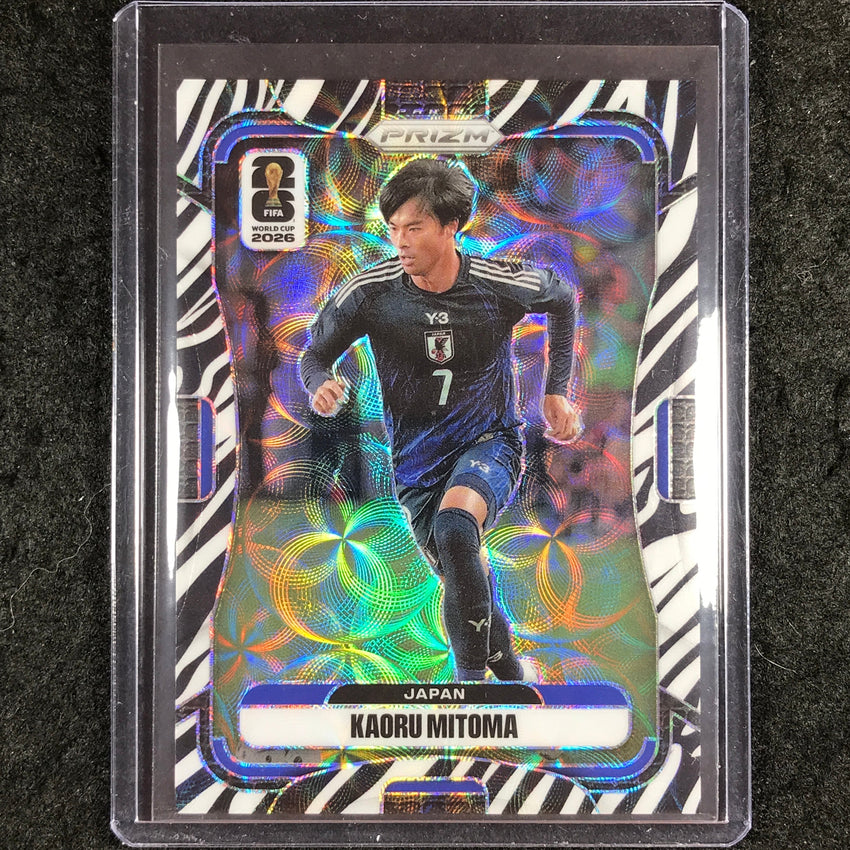 2026 Prizm FIFA World Cup KAORU MITOMA Choice Zebra #258
