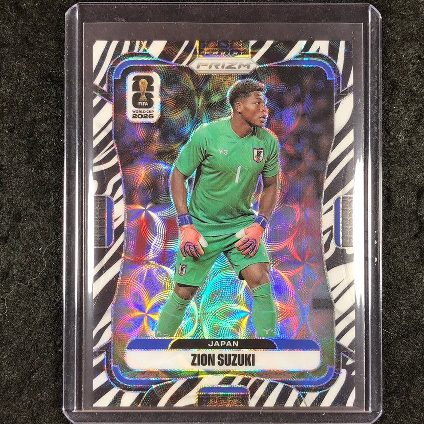 2026 Prizm FIFA World Cup ZION SUZUKI Choice Zebra #262