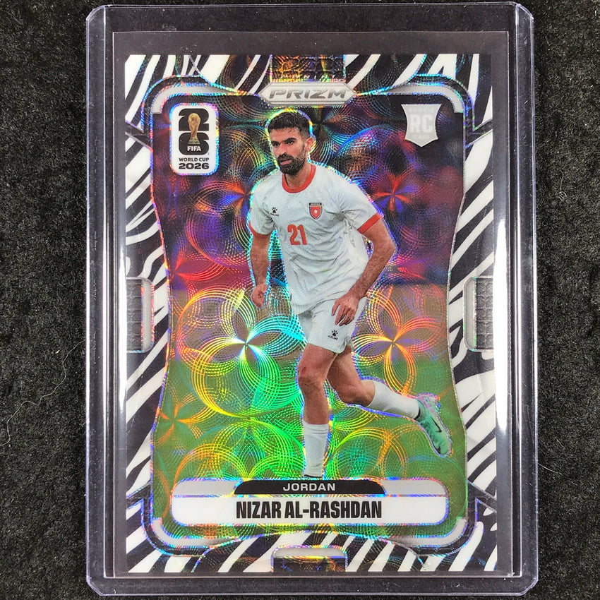 2026 Prizm FIFA World Cup NIZAR AL-RASHDAN Rookie Choice Zebra #275