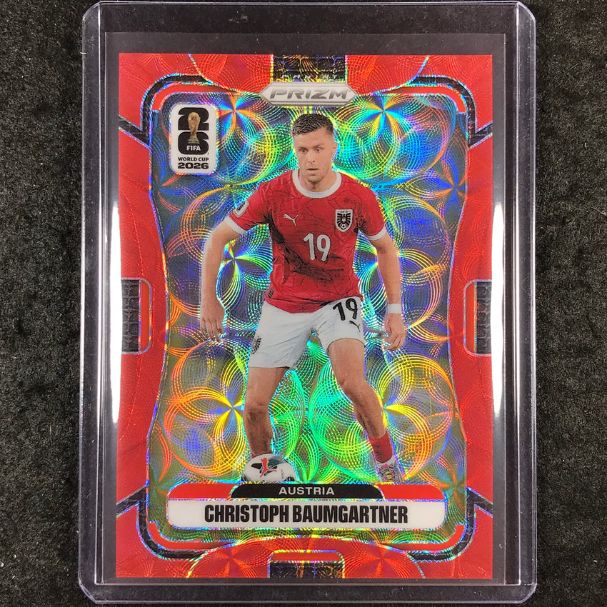 2026 Prizm FIFA World Cup CHRISTOPH BAUMGARTNER Choice Red /85 #145
