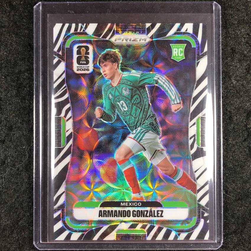 2026 Prizm FIFA World Cup ARMANDO GONZALEZ Rookie Choice Zebra #287