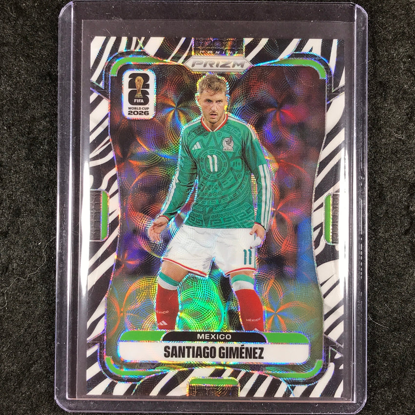 2026 Prizm FIFA World Cup SANTIAGO GIMENEZ Choice Zebra #291