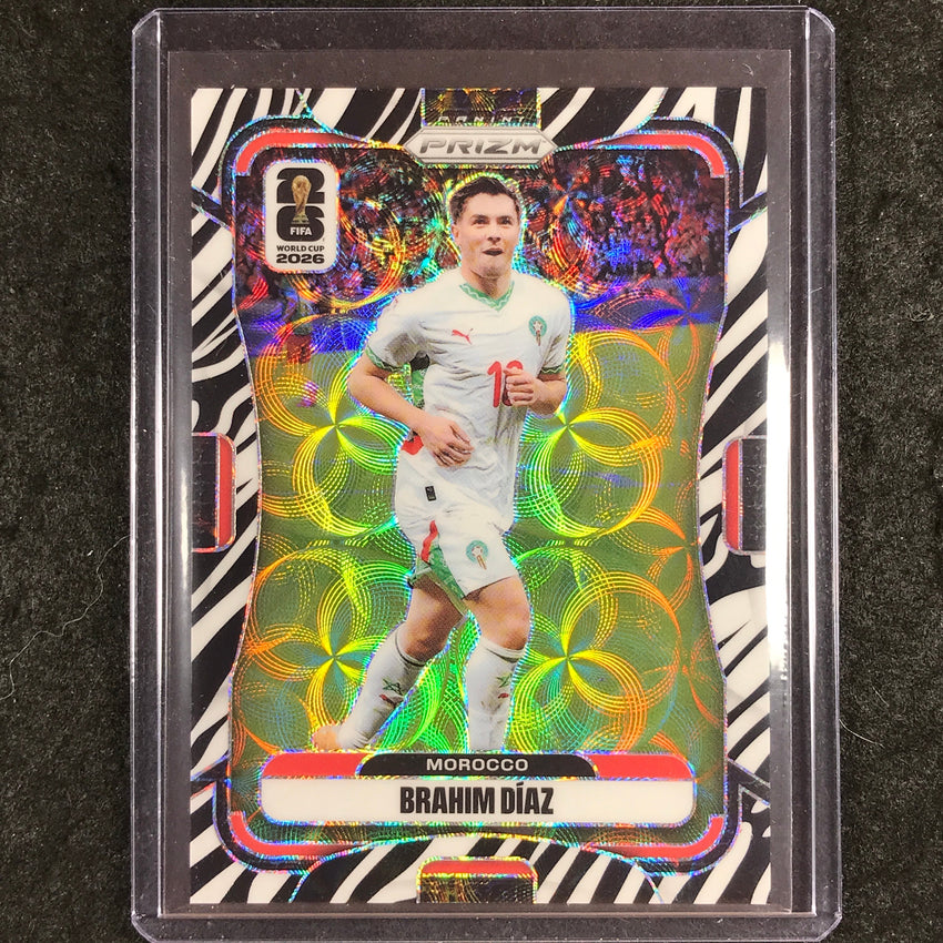 2026 Prizm FIFA World Cup BRAHIM DIAZ Choice Zebra #305