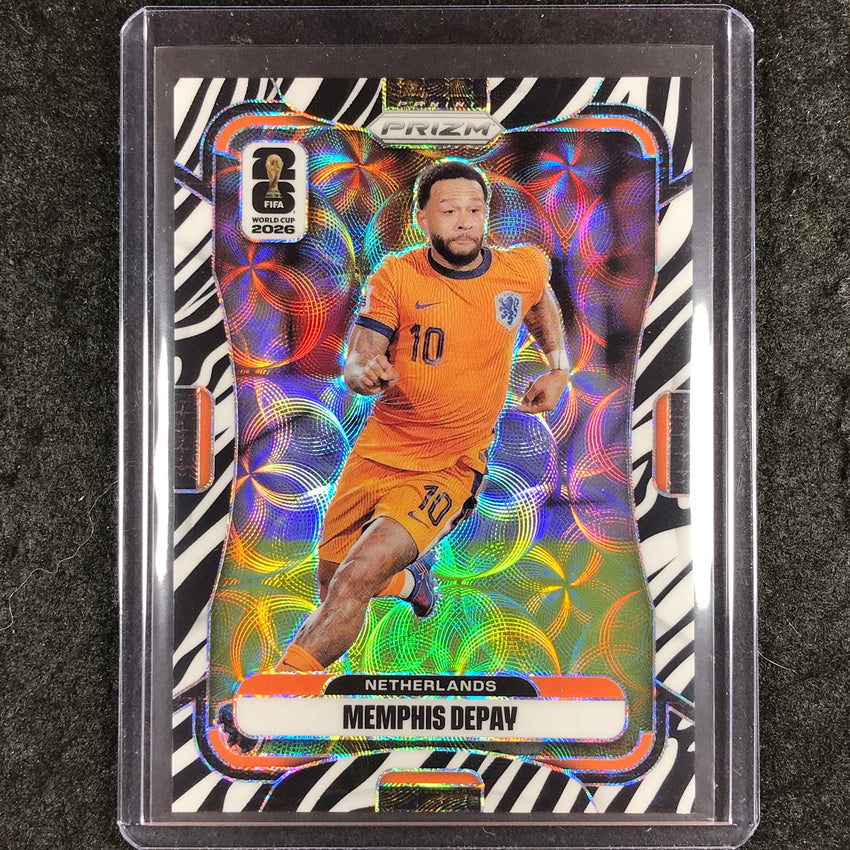 2026 Prizm FIFA World Cup MEMPHIS DEPAY Choice Zebra #307