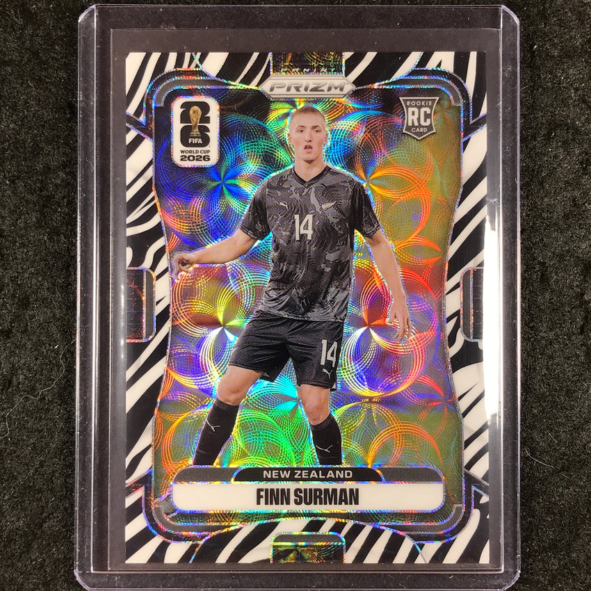 2026 Prizm FIFA World Cup FINN SURMAN Rookie Choice Zebra #323