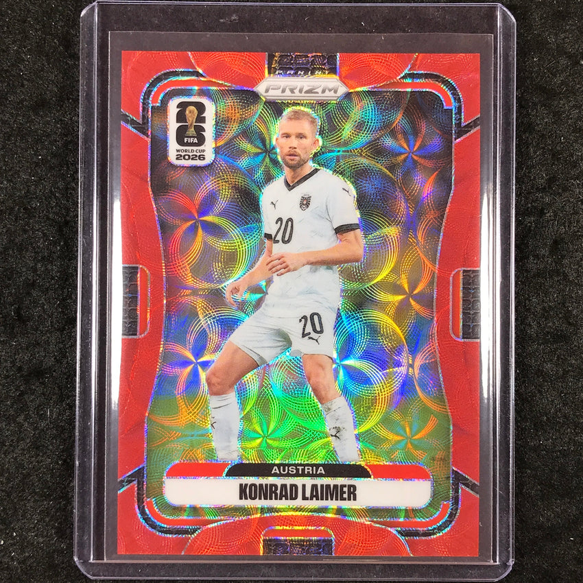2026 Prizm FIFA World Cup KONRAD LAIMER Choice Red /85 #147