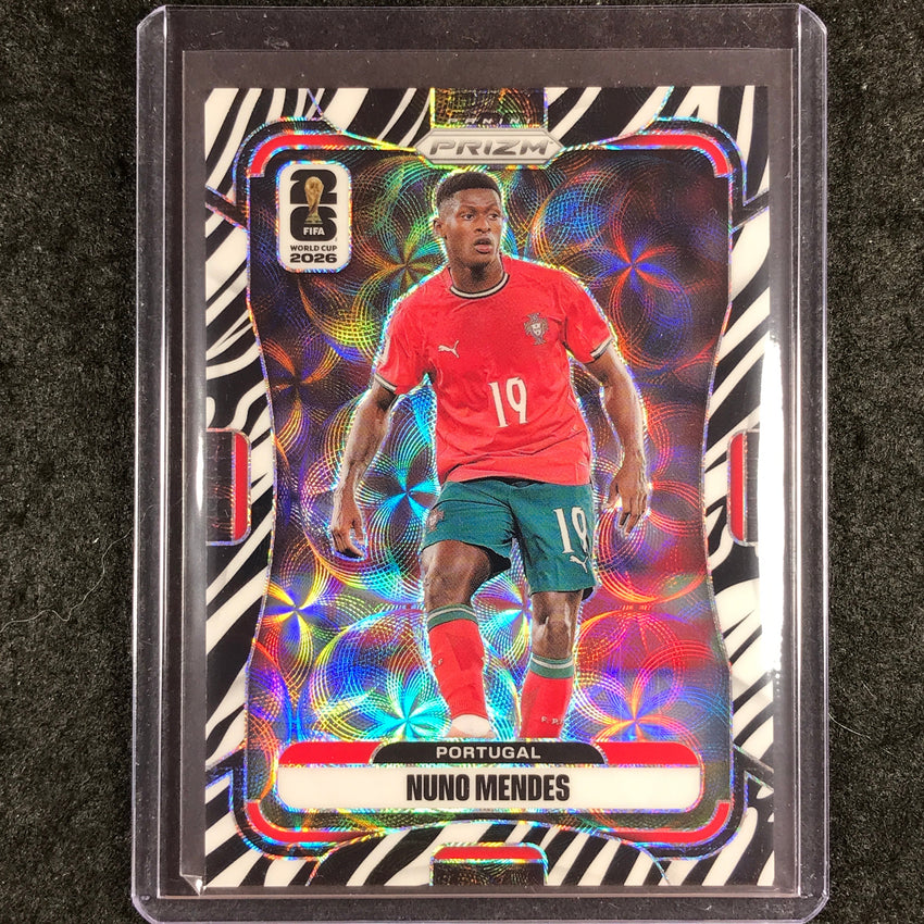 2026 Prizm FIFA World Cup NUNO MENDES Choice Zebra #354