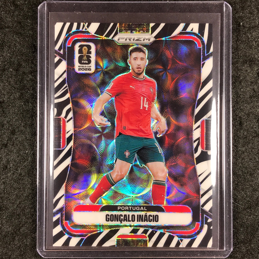 2026 Prizm FIFA World Cup GONCALO INACIO Choice Zebra #363