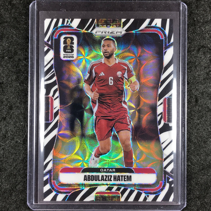 2026 Prizm FIFA World Cup ABDULAZIZ HATEM Choice Zebra #380