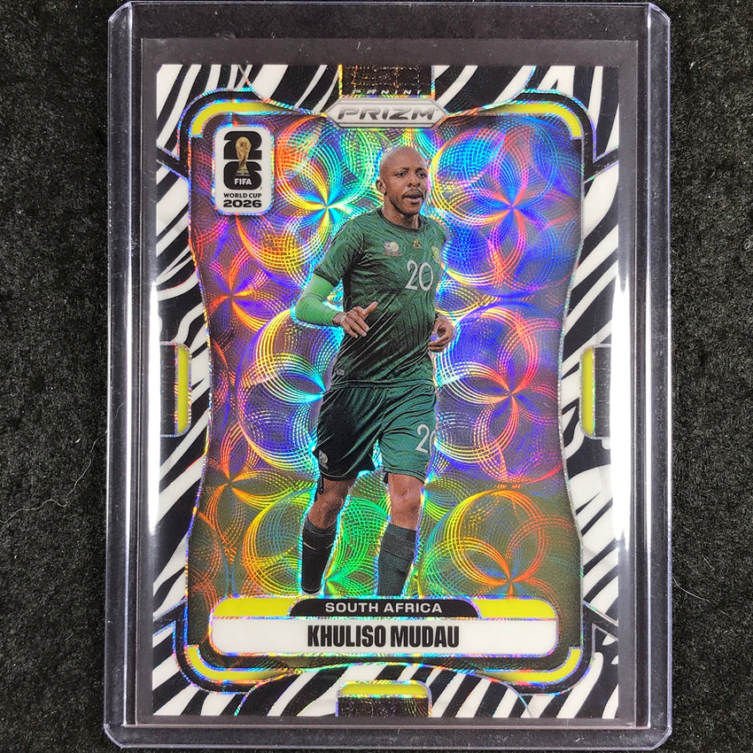 2026 Prizm FIFA World Cup KHULISO MUDAU Choice Zebra #413