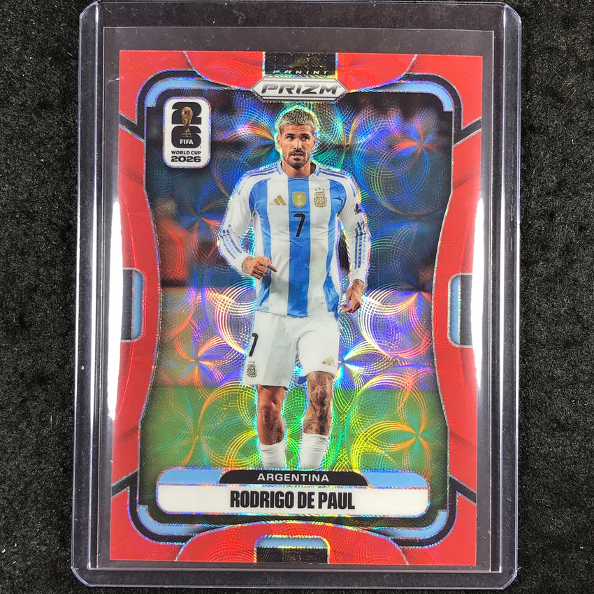 2026 Prizm FIFA World Cup RODRIGO DE PAUL Choice Red /85 #14