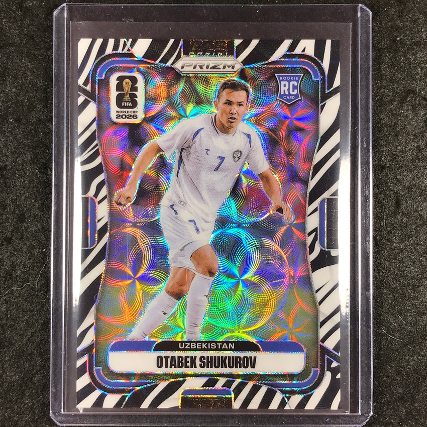 2026 Prizm FIFA World Cup OTABEK SHUKUROV Rookie Choice Zebra #451