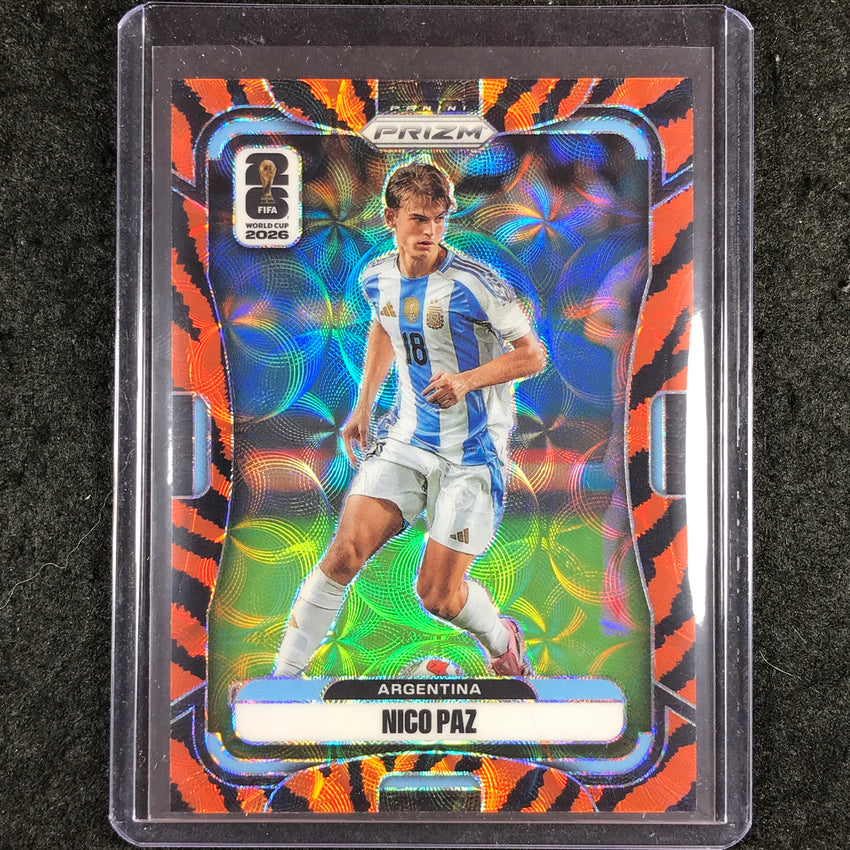 2026 Prizm FIFA World Cup NICO PAZ Choice Tiger Stripe #4