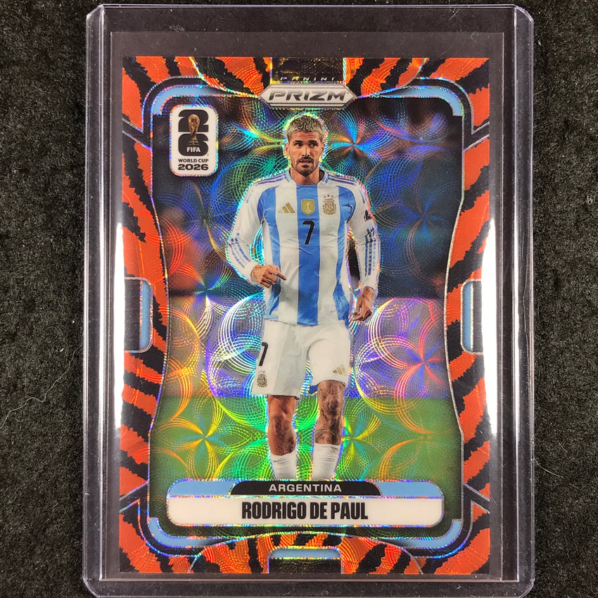 2026 Prizm FIFA World Cup RODRIGO DE PAUL Choice Tiger Stripe #14