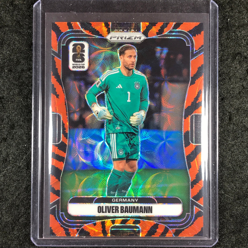 2026 Prizm FIFA World Cup OLIVER BAUMANN Choice Tiger Stripe #54