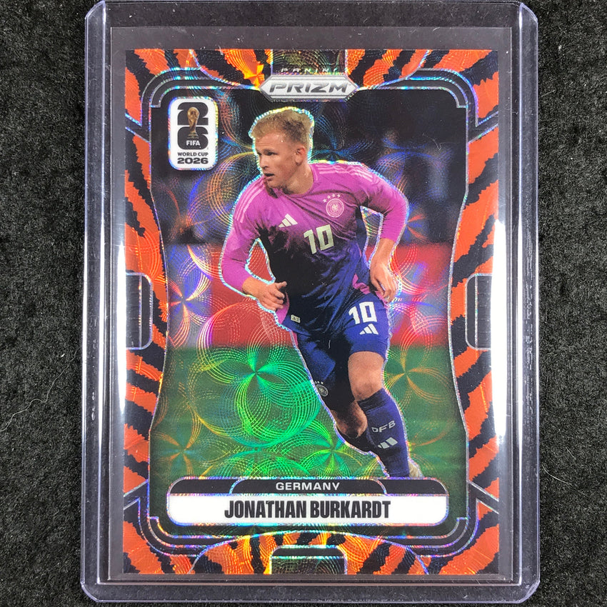 2026 Prizm FIFA World Cup JONATHAN BURKARDT Choice Tiger Stripe #62