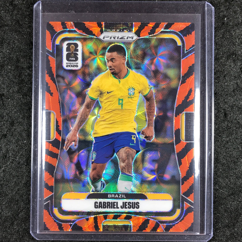 2026 Prizm FIFA World Cup GABRIEL JESUS Choice Tiger Stripe #95