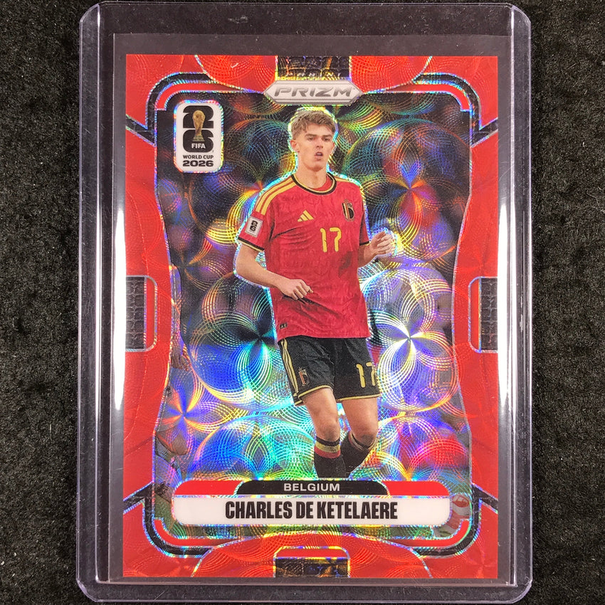2026 Prizm FIFA World Cup CHARLES DE KETELAERE Choice Red /85 #156