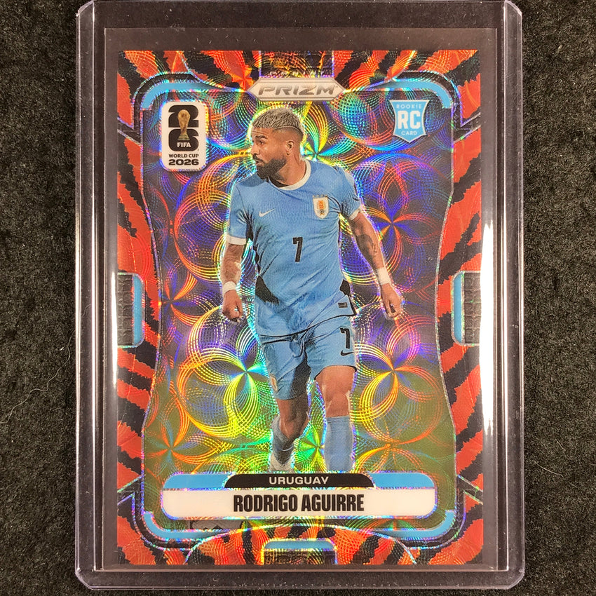 2026 Prizm FIFA World Cup RODRIGO AGUIRRE Rookie Choice Tiger Stripe #125