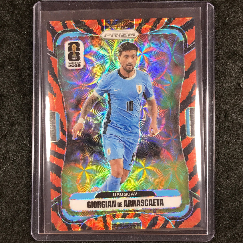 2026 Prizm FIFA World Cup GIORGIAN DE ARRASCAETA Choice Tiger Stripe #127