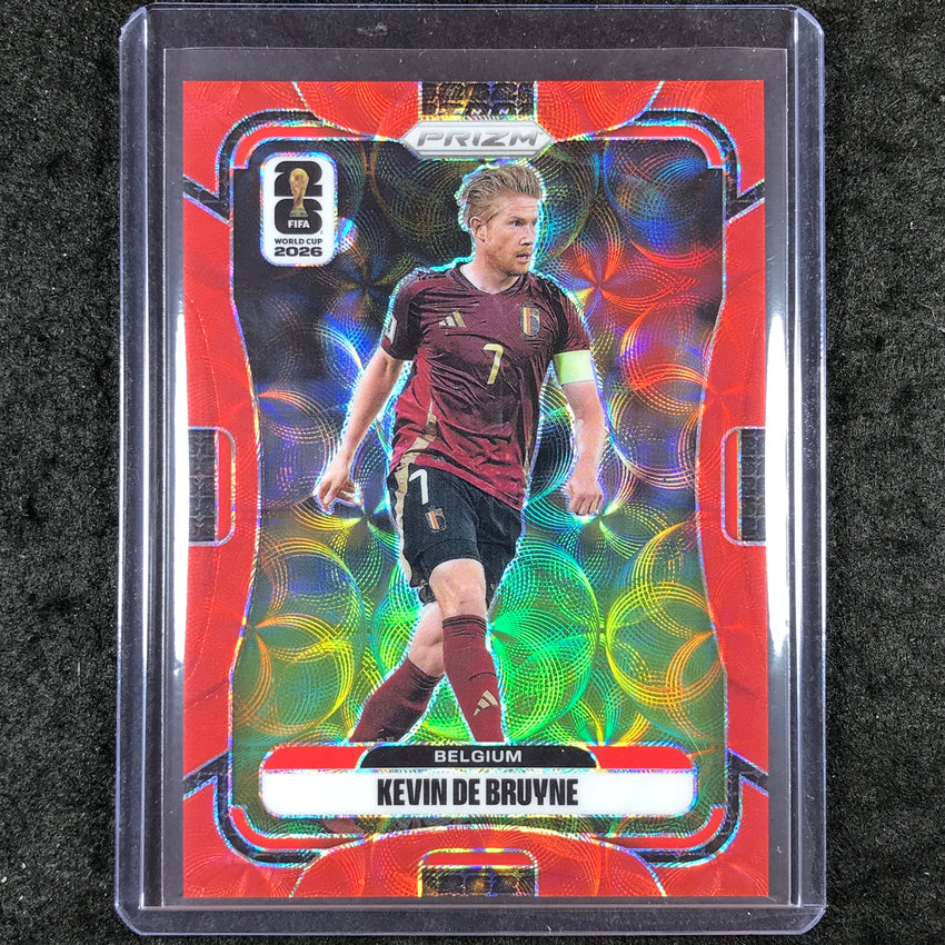 2026 Prizm FIFA World Cup KEVIN DE BRUYNE Choice Red /85 #157