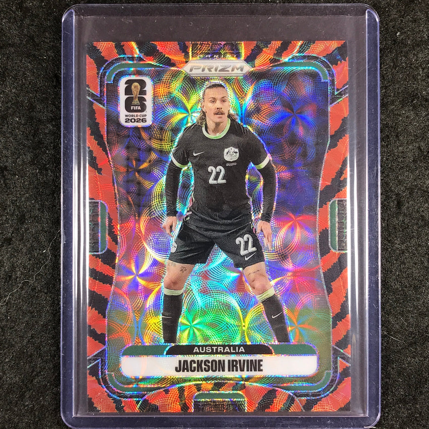 2026 Prizm FIFA World Cup JACKSON IRVINE Choice Tiger Stripe #136