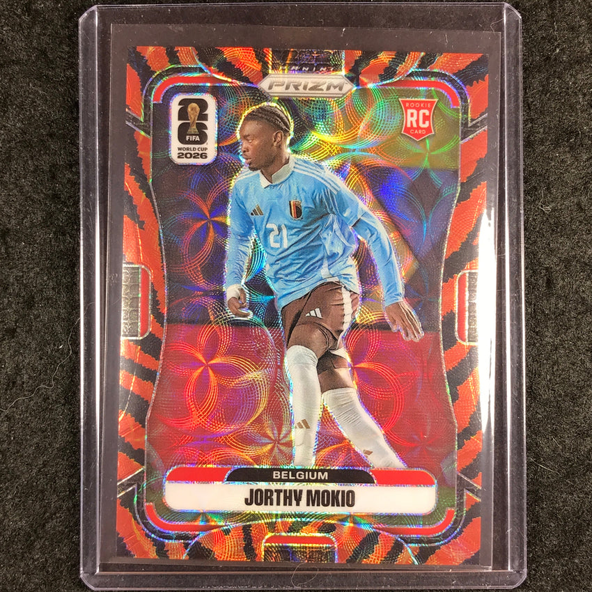 2026 Prizm FIFA World Cup JORTHY MOKIO Rookie Choice Tiger Stripe #160