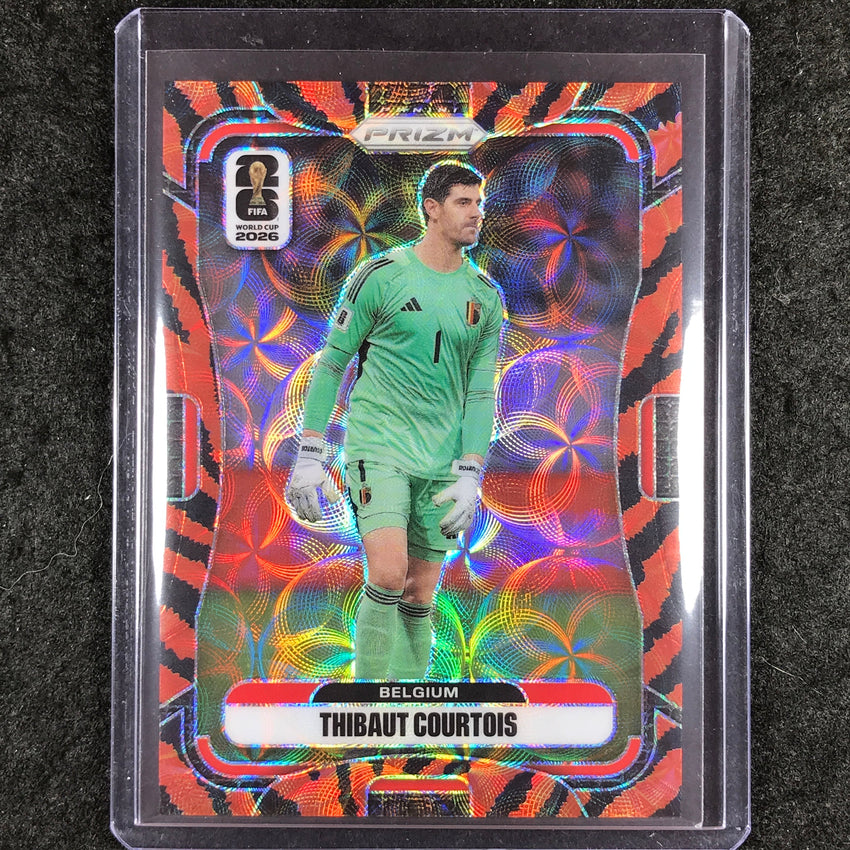 2026 Prizm FIFA World Cup THIBAUT COURTOIS Choice Tiger Stripe #161