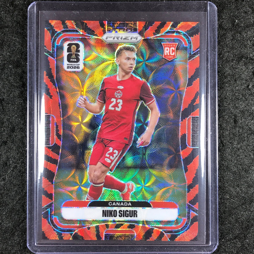 2026 Prizm FIFA World Cup NIKO SIGUR Rookie Choice Tiger Stripe #171