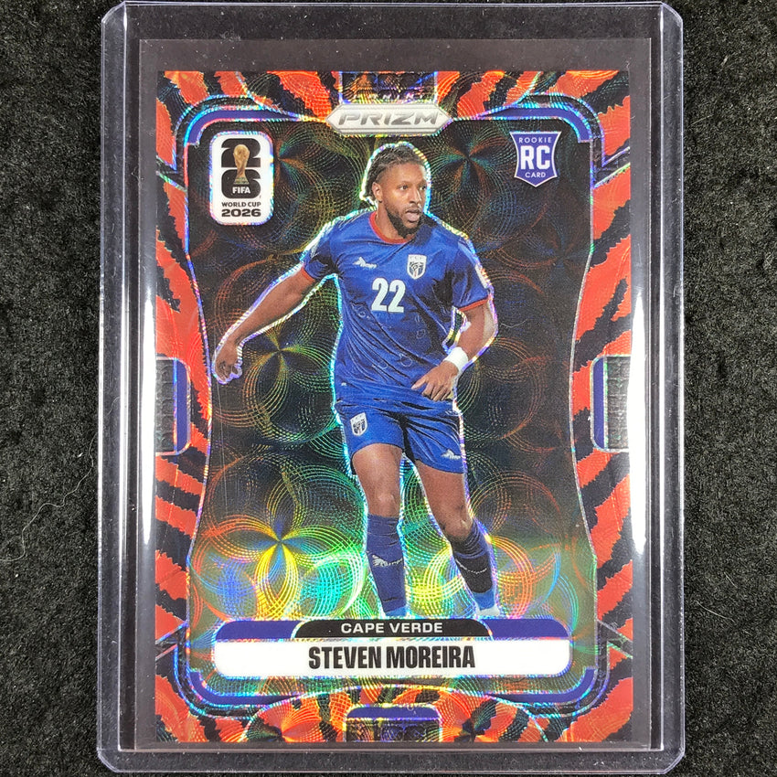 2026 Prizm FIFA World Cup STEVEN MOREIRA Choice Tiger Stripe #175