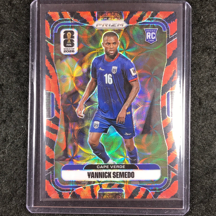 2026 Prizm FIFA World Cup YANNICK SEMEDO Rookie Choice Tiger Stripe #176