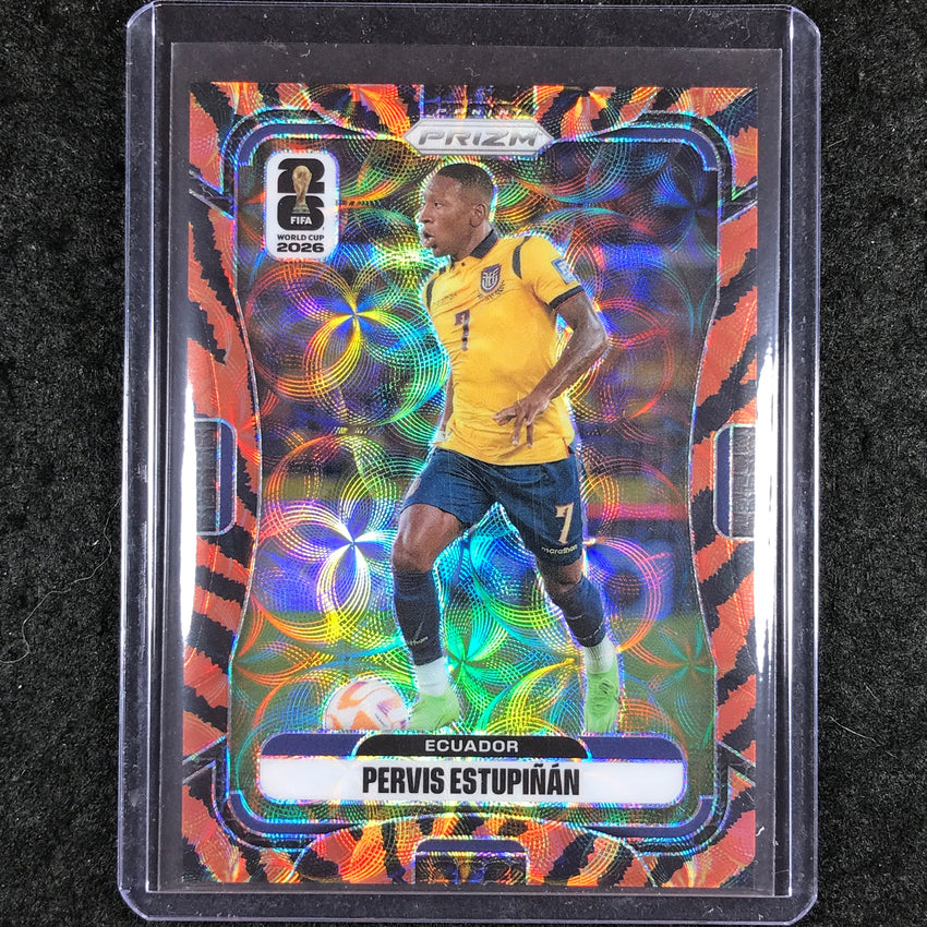 2026 Prizm FIFA World Cup PERVIS ESTUPINAN Choice Tiger Stripe #212