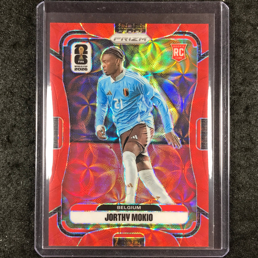 2026 Prizm FIFA World Cup JORTHY MOKIO Rookie Choice Red /85 #160