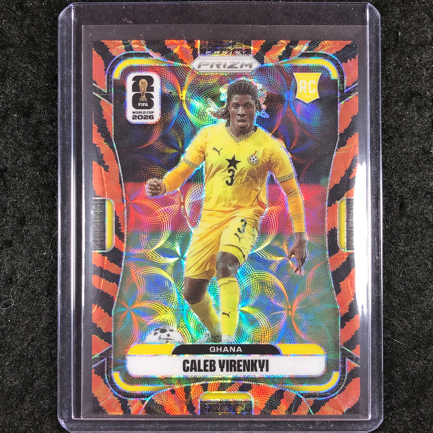 2026 Prizm FIFA World Cup CALEB YIRENKYI Rookie Choice Tiger Stripe #227