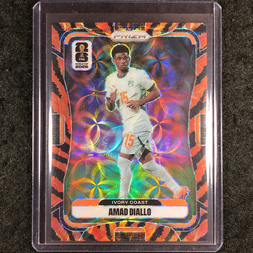 2026 Prizm FIFA World Cup AMAD DIALLO Choice Tiger Stripe #253