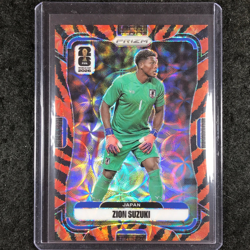 2026 Prizm FIFA World Cup ZION SUZUKI Choice Tiger Stripe #262