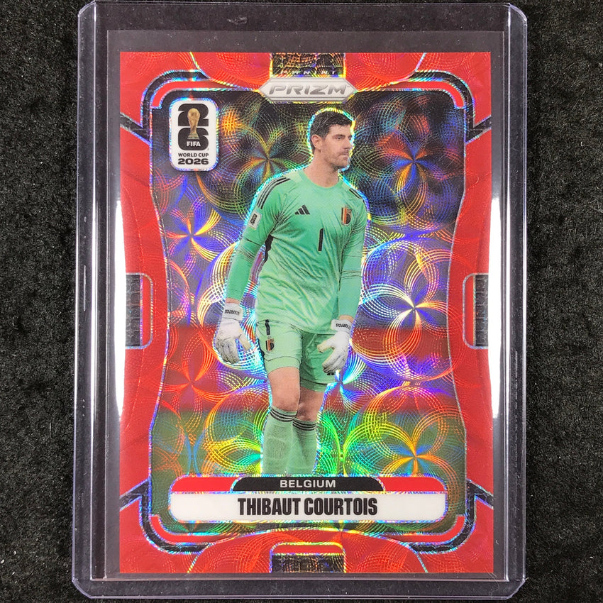 2026 Prizm FIFA World Cup THIBAUT COURTOIS Choice Red /85 #161